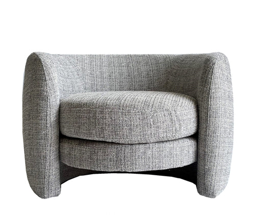 Cora Occasional Chair Grey Fleck Front | Dianna-Lynn Decor