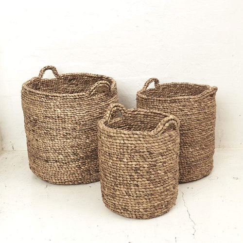 Adaline Water Hyacinth Baskets Basketware Dianna-Lynn Decor