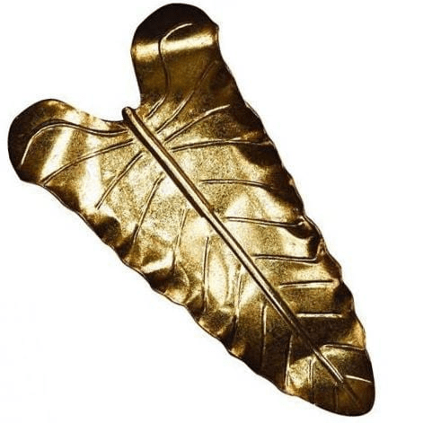 Gold Leaf Tray Decor 33cmL Accessories Dianna-Lynn Decor