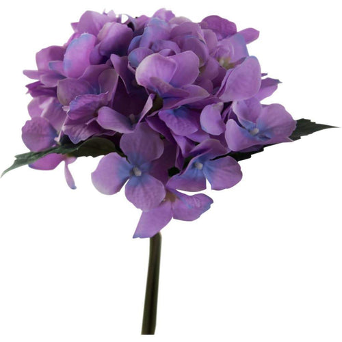 Hydrangea Victoria Bouquet Purple (32cmH) Artificial Flowers and Greenery Dianna-Lynn Decor