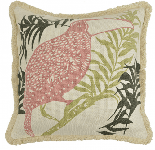 Moana Leaf Cotton Cushion 50 x 50cm Soft Furnishings Dianna-Lynn Decor