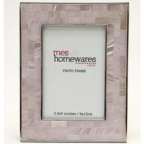Mother of Pearl Photo Frame Pink- Table number 3.5x5" Photo frame Dianna-Lynn Decor