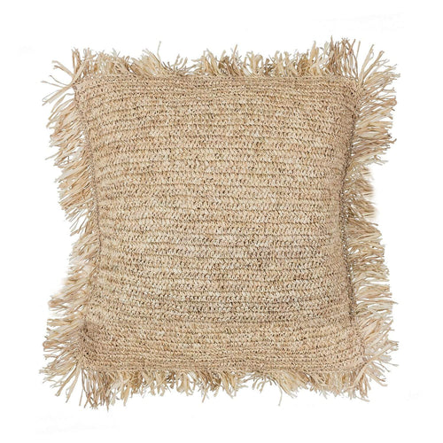 Natural Water Hyacinth Cushion - 50CM Soft Furnishings Dianna-Lynn Decor