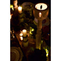 Raw Paulowina Wooden Candle Holder - Tall