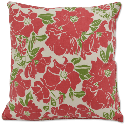 Tropical Red Cushion Cover - Large Soft Furnishings Dianna-Lynn Decor