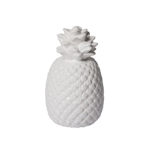White Pineapple Ornament 20cmH Accessories Dianna-Lynn Decor