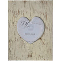 Wooden Frame with Heart Whitewash