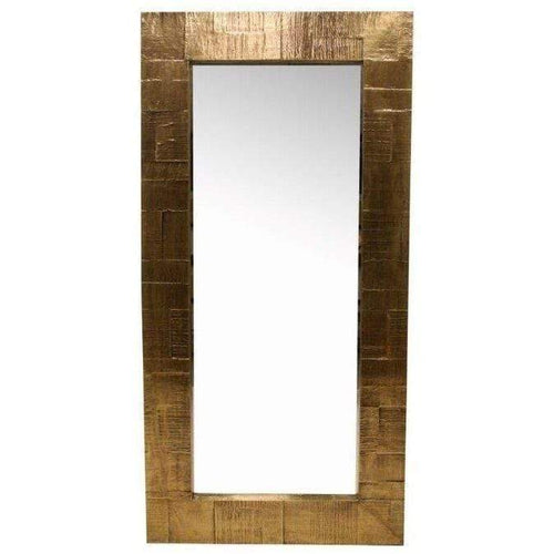 XL Brass Foil Floor Mirror 2.2m x 1.1m Wall Art and Mirrors Dianna-Lynn Decor