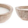 XL Natural Wood Candle Bowl Round/Organic Shape