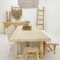 3m Farmhouse Dining Table - Bleached