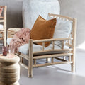 Bandara Wooden One Seater with Cushion