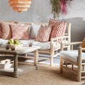 Bandara Wooden Sofa with Cushions