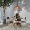 Lei Round Oak Dining Table