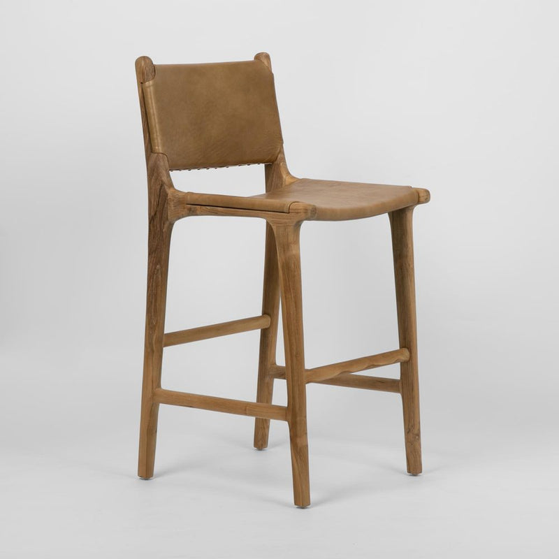 Marvin High Back Bar Stool Toffee