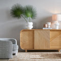 Letitia Ribbed Wooden Buffet