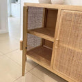 3 Door Sefa Rattan Weave Sideboard - 150cm