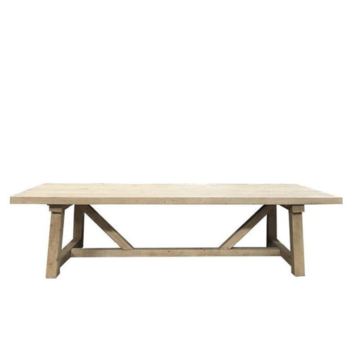3m Farmhouse Dining Table - Bleached Dining and Bar Tables Dianna-Lynn Decor