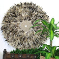 40cm Feather and Shell Wall Art Juju Multi-tone