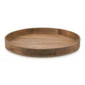 Ari Aluminium and Mango Wood Round Serving Tray with Removable Parts