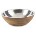 Ari Aluminium and Mango Wood Salad Bowl-Medium