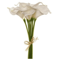 Artificial Calla Lily Mini Bouquet - Real Touch White
