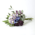 Artificial Hydrangea Mix Bouquet - Lavender/Purple