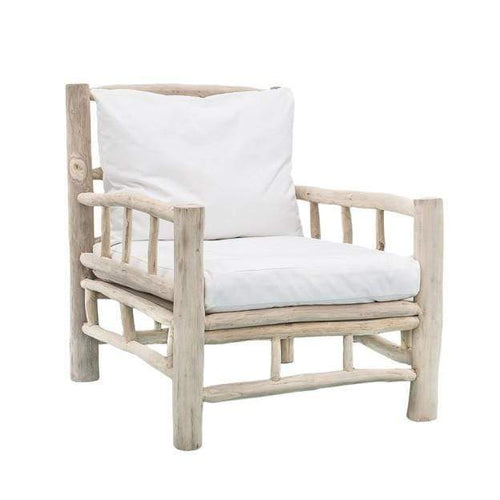 Bandara Wooden One Seater with Cushion Lounges and Chairs Dianna-Lynn Decor