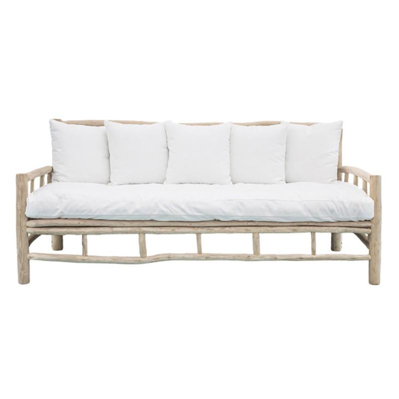 Bandara Wooden Sofa with Cushions