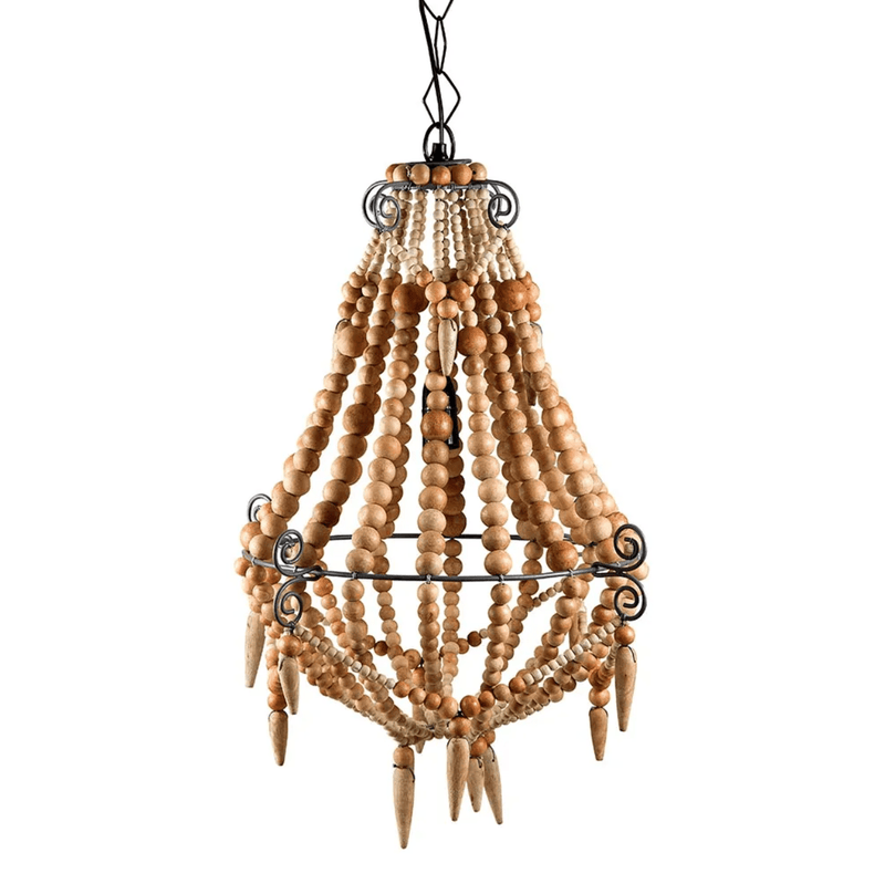 Beaded Chandelier Small In Natural