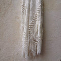 Blanket Crochet Natural White - 200 x 100cm