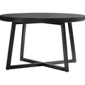 Boho Dining Table - Mat Black 120cm