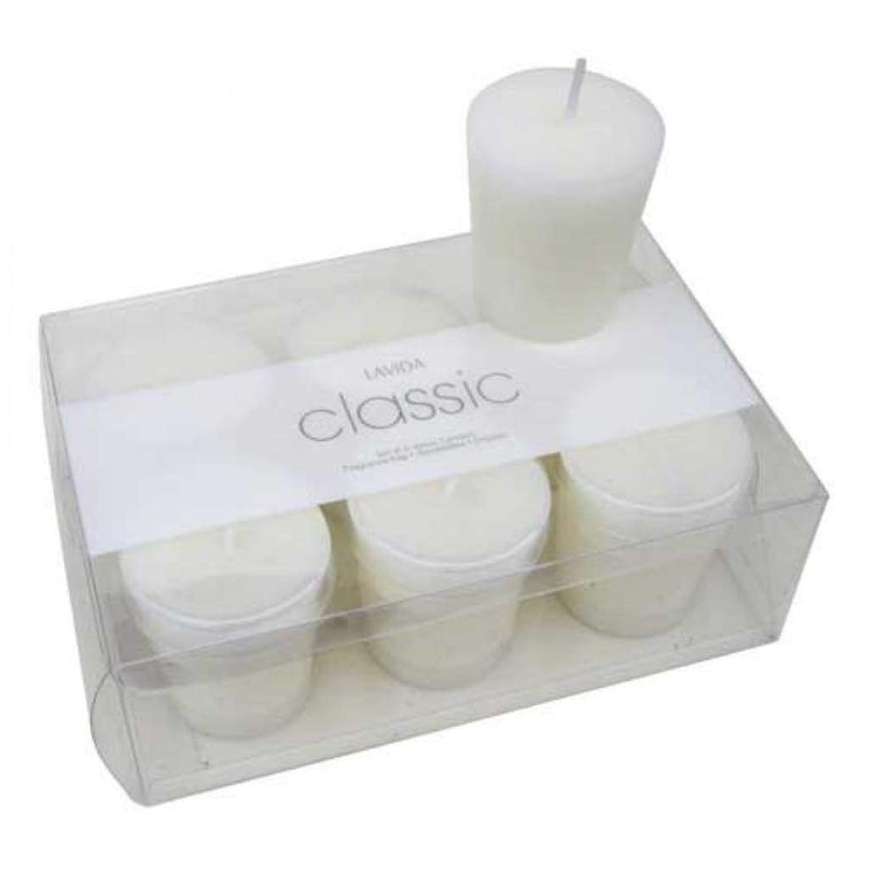 Classic Candle Votive Set 6 - Long Burn