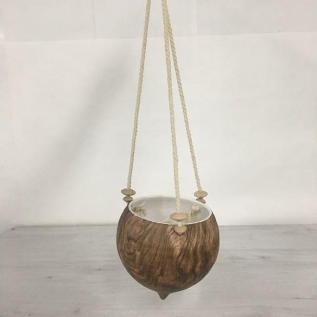 Coconut Hanging Planter Vase