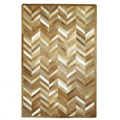 Cowhide and Leather Chevron Floor Rug 180cm