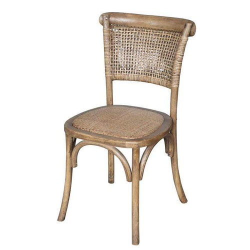Daena Rattan and Oak Dining Chair Dining Chairs and Bar Stools Dianna-Lynn Decor