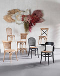 Daena Rattan and Oak Dining Chair