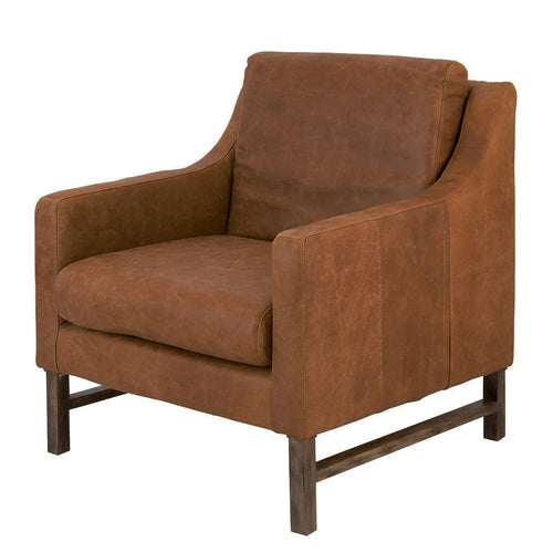 Filipo Leather Armchair - Brown Lounges and Chairs Dianna-Lynn Decor