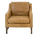 Filipo Leather Armchair - Cognac