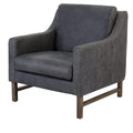 Filipo Leather Armchair - Lead