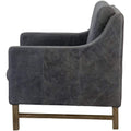 Filipo Leather Armchair - Lead