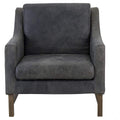 Filipo Leather Armchair - Lead