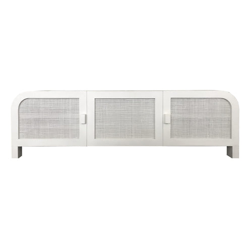 Grace Rattan Sideboard/TV Unit in Chalk Cabinets and Consoles Dianna-Lynn Decor