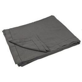 Grey Cotton Hemstitch Tablecloth-160x240cm Napery Dianna-Lynn Decor
