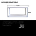 Hanoi Console Table - White