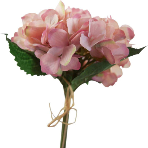 Hydrangea Victoria Bouquet Pink (32cmH) Artificial Flowers and Greenery Dianna-Lynn Decor