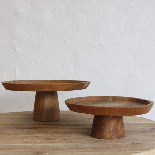 Jali Wooden Cake Stand Serveware Dianna-Lynn Decor