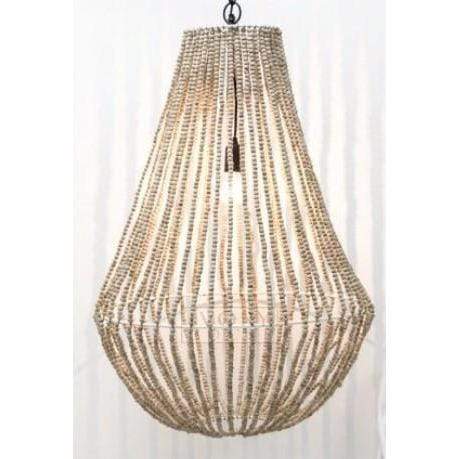 Large Aria Beaded Chandelier - Natural