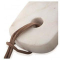 Large Round Wood and Marble Cheese Board