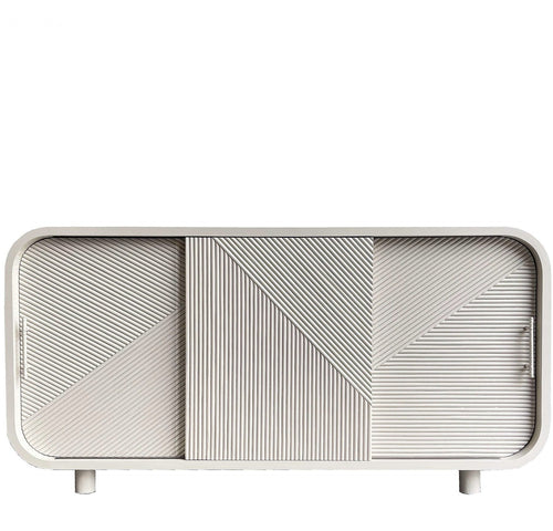 Letitia Ribbed Wooden Buffet - Ecru | Dianna-Lynn Decor