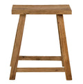 Low Rectangular Stool, Antique Natural